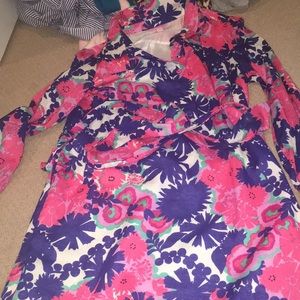 Long-sleeve Lilly Pulitzer colorful shift